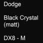 Preview: Dodge, Black Crystal (matt), DX8 - M.